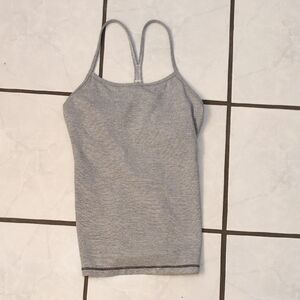 Lululemon Athletica Gray Sleeveless Fitted Camisole